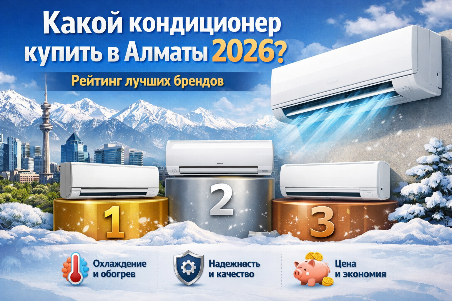 Лучшие кондиционеры 2026 в Алматы